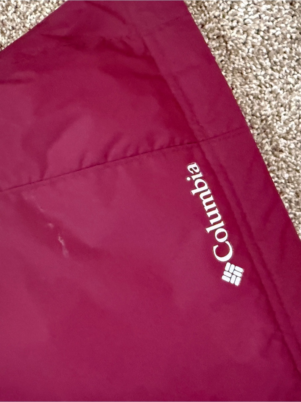 Columbia Women’s Burgundy Snowpants with White Logo